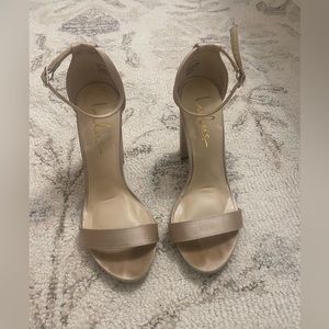 Lulus Nude Satin Heel